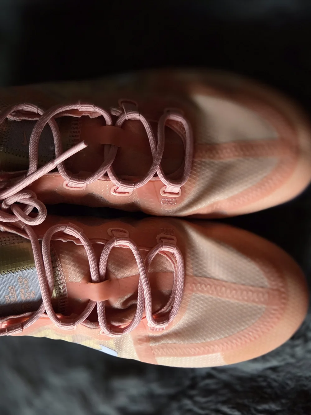 Nike Coral Pink and Purple VaporMax Sneakers